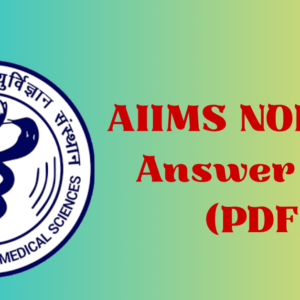AIIMS NORCET Answer Key